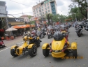 Hàng trăm môtô diễu hành lễ hội Hoa Phượng đỏ