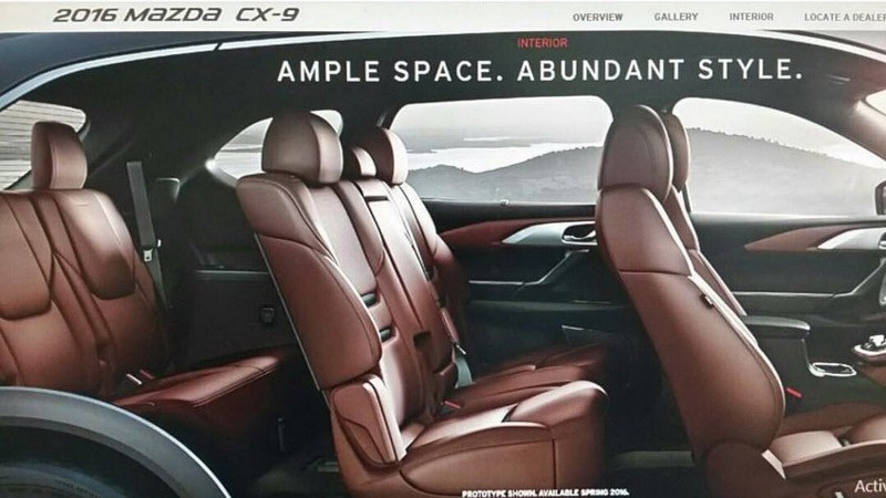 Xe gia đình 7 chỗ Mazda CX-9 thế hệ mới chính thức lộ diện